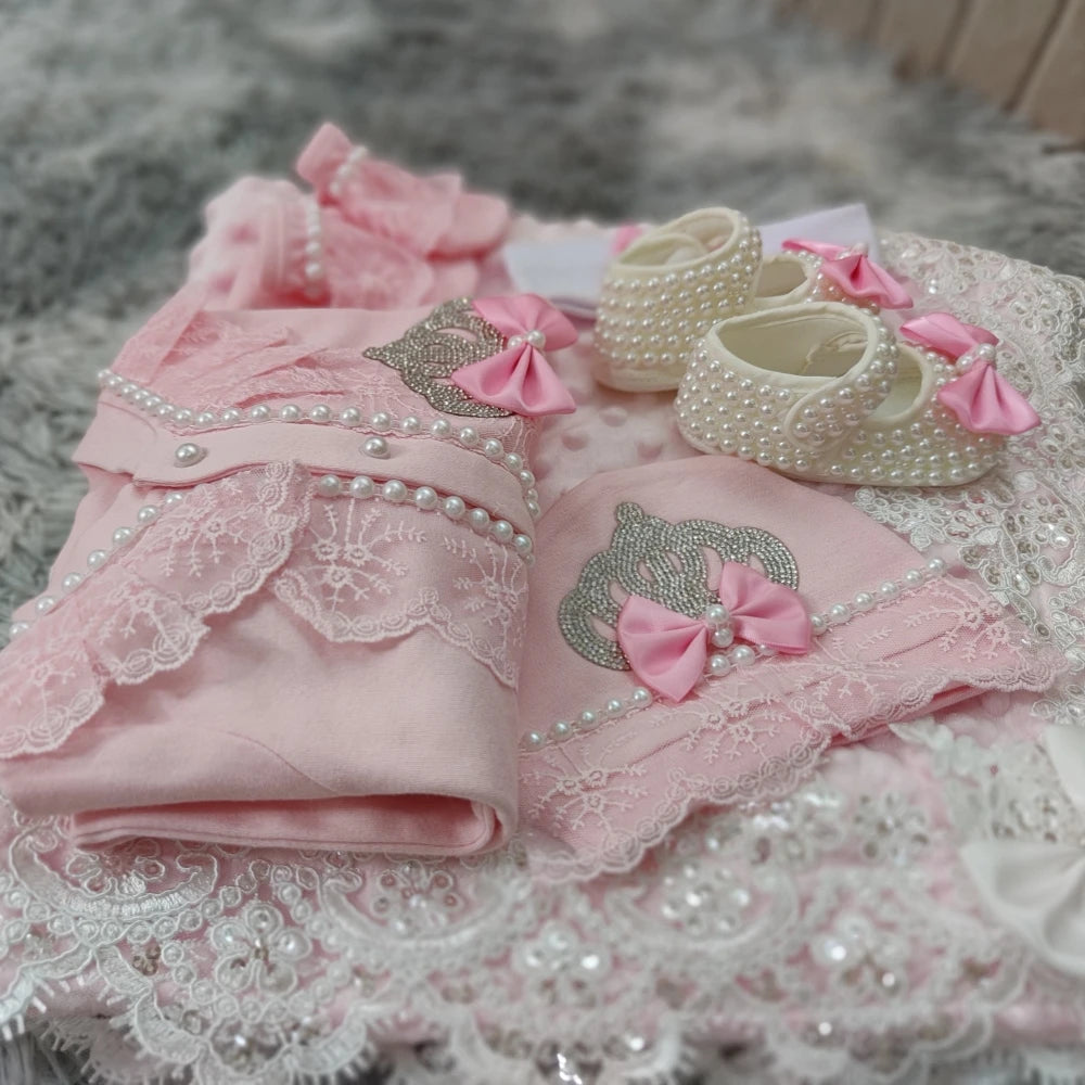 Baby Girl 5-Piece Coming-Home Outfit Set | Braviixx