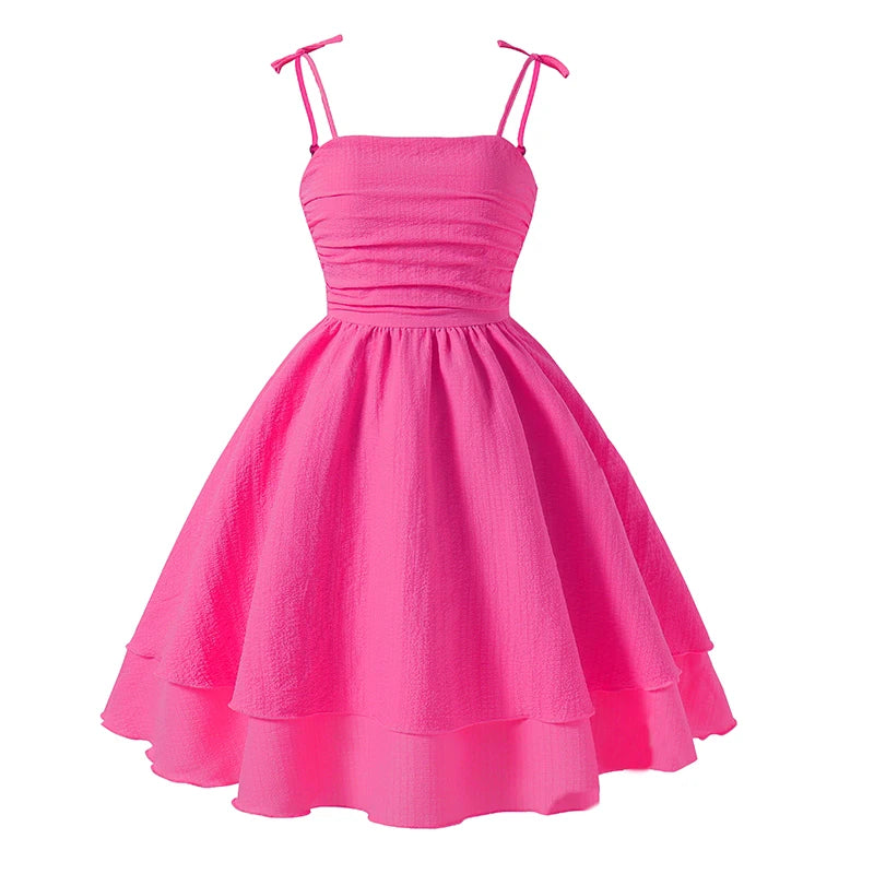 Girls’ Sleeveless Pleated A-Line Dress | Braviixx