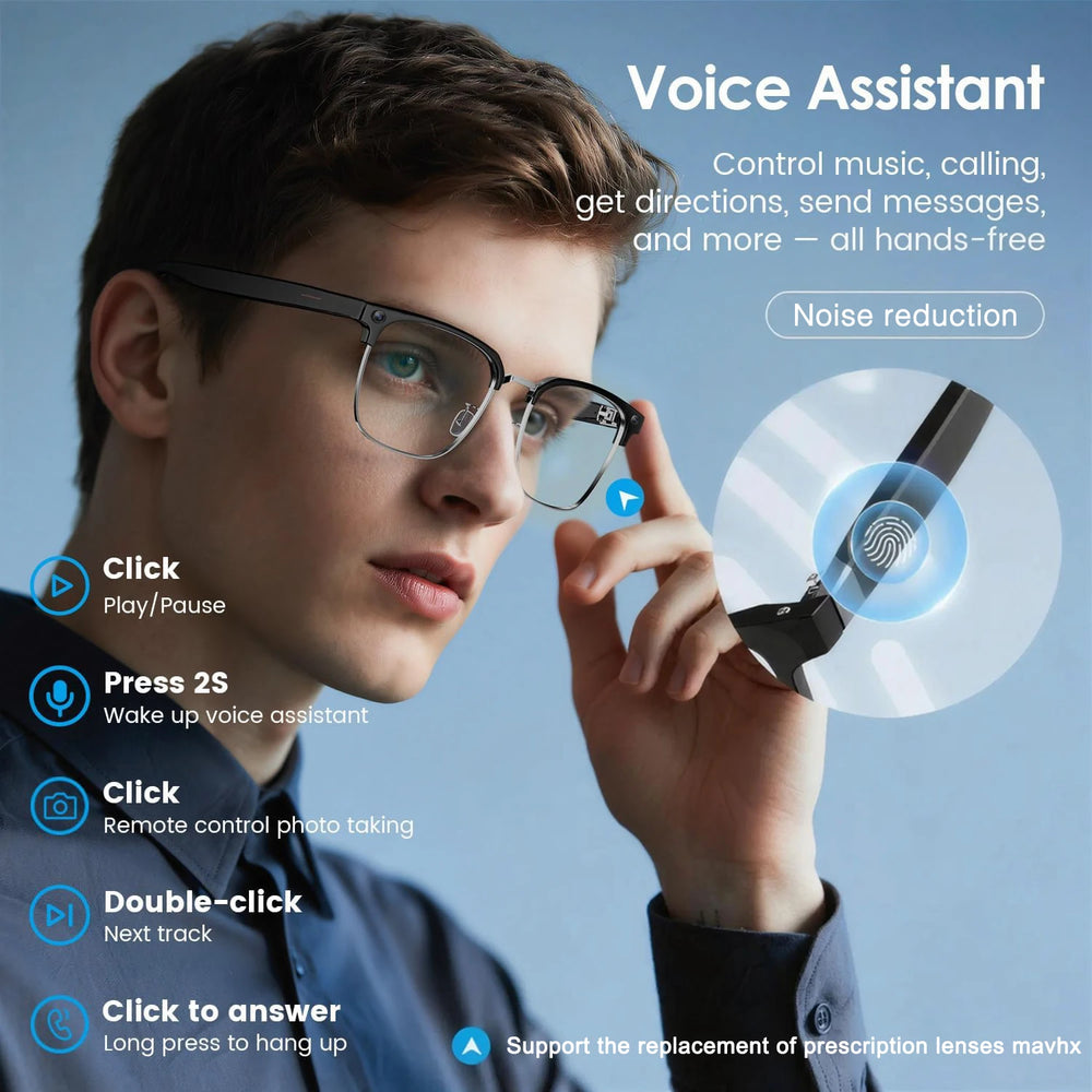 800W AI Camera Smart Glasses with Bluetooth Audio & Translation | Braviixx