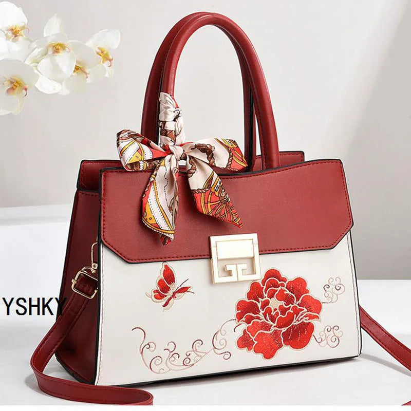 Women's Faux Suede Square Shoulder Crossbody Bag