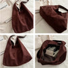 Women's Faux Suede Hobo Shoulder Bag | Soft · Large Capacity · Korean Style | Coffee · Green · Black · Khaki | Braviixx