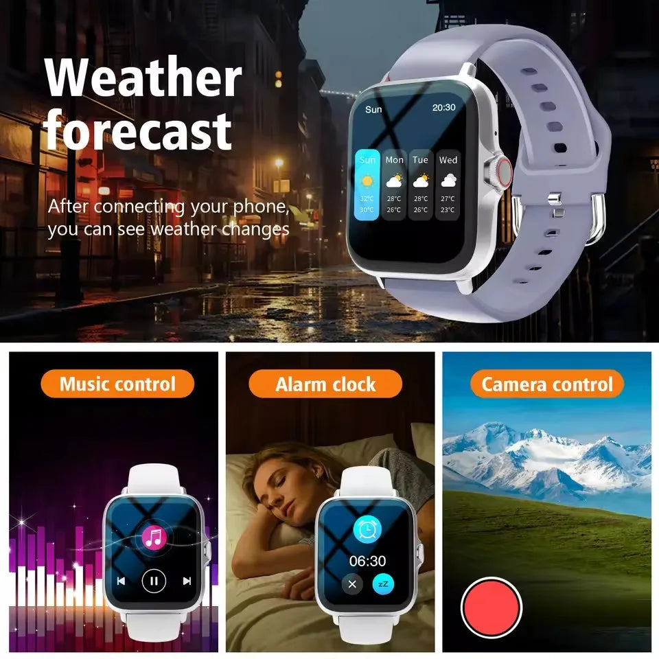 5ATM Bluetooth Calling Smart Watch with Sports Mode & Custom Dials | Braviixx