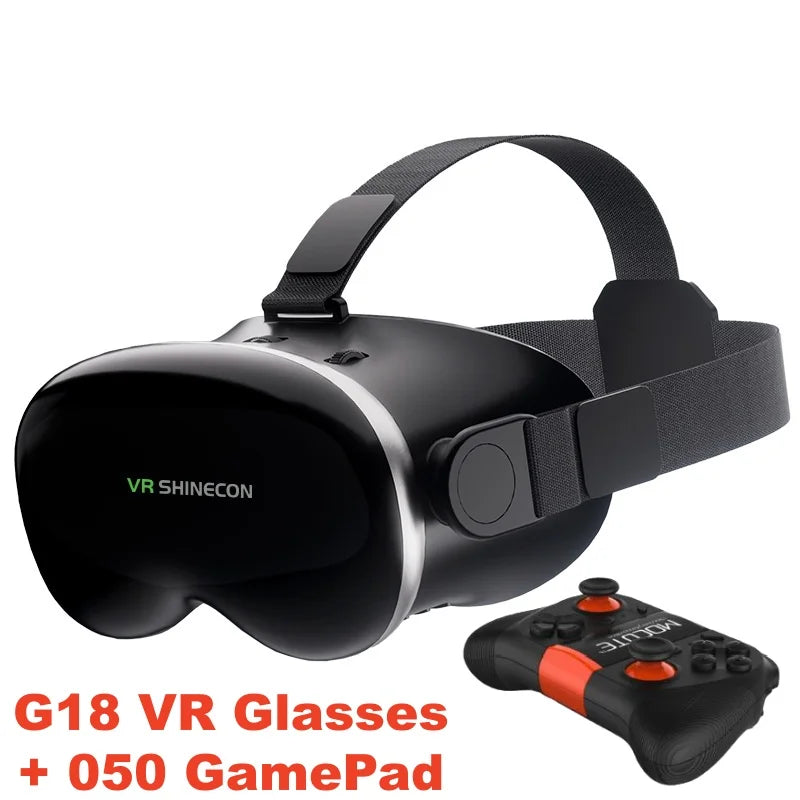 3D VR Headset for Smartphones | Virtual Reality Glasses with Bluetooth Gamepad | Braviixx