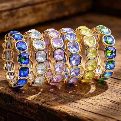 Colorful Crystal-Style Stretch Bracelet | Braviixx