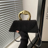Sculpted Handle Handbag | Asymmetric Flap & Crossbody Strap | Braviixx