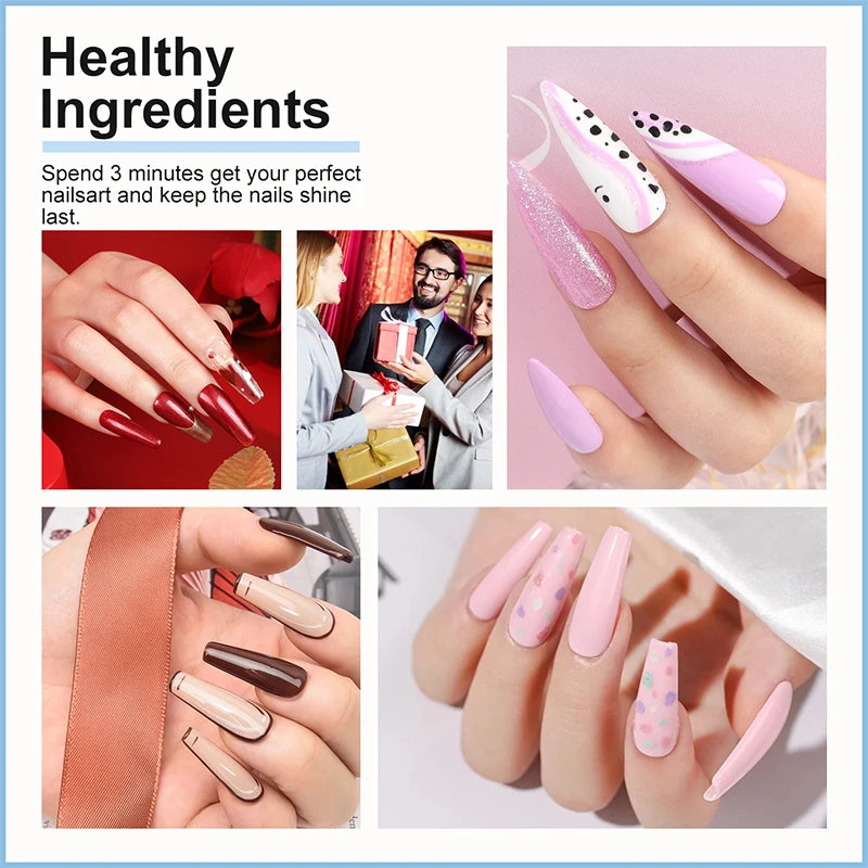 UV/LED Gel Nail Polish Kit with Lamp | 27 Colors & Extension Gel | Braviixx