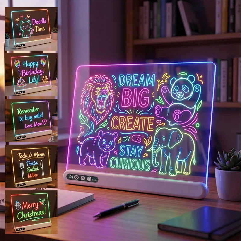 Rechargeable LED Drawing & Message Board | Braviixx