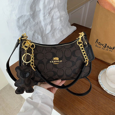 Women's PU Leather Square Shoulder Bag
