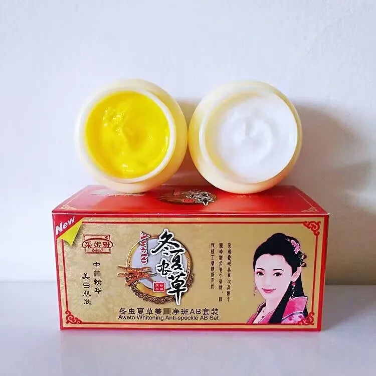 Whitening Cream Skin Care Set | Face Cream & Cleanser for Dark Spots | Braviixx