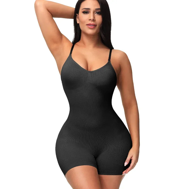Women's Mid-Thigh Shapewear Bodysuit | Braviixx