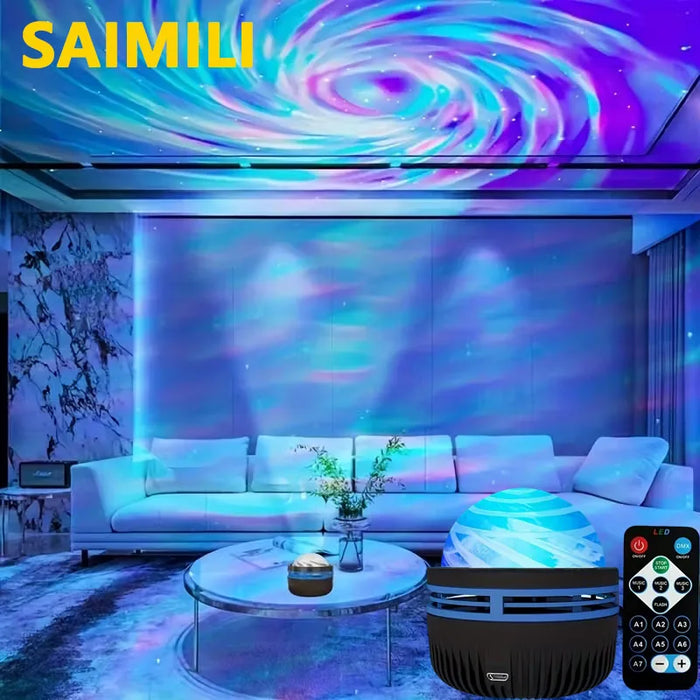 RGB Galaxy Projector Night Light, Remote Options | Braviixx