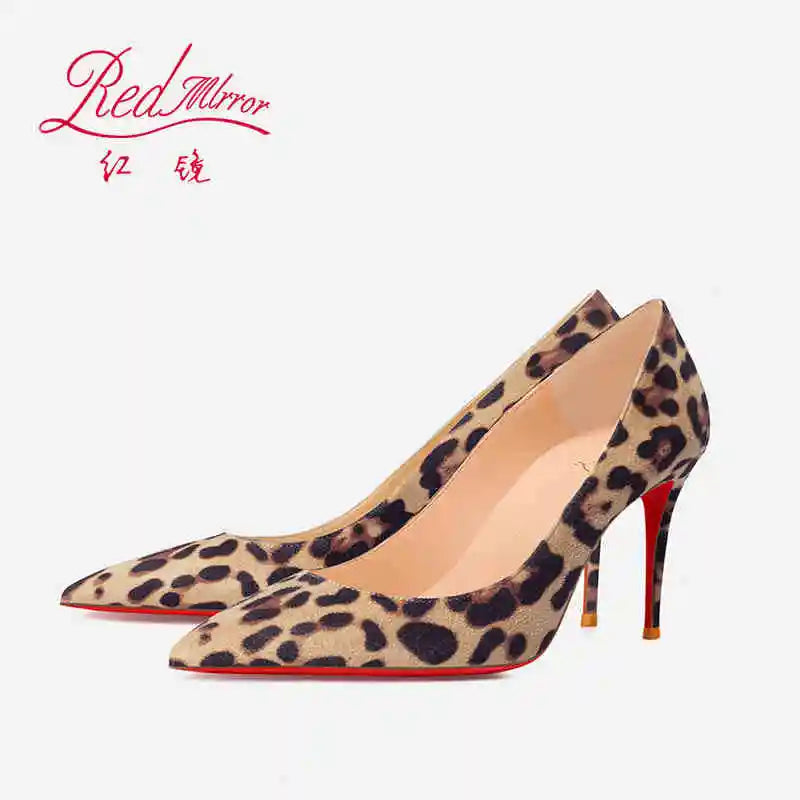 Leopard Print Stiletto Pumps – Pointed Toe Heels for Women