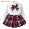Girls' Plaid A-Line Dress | Long-Sleeve Mini Dress | 3T–7T | Braviixx