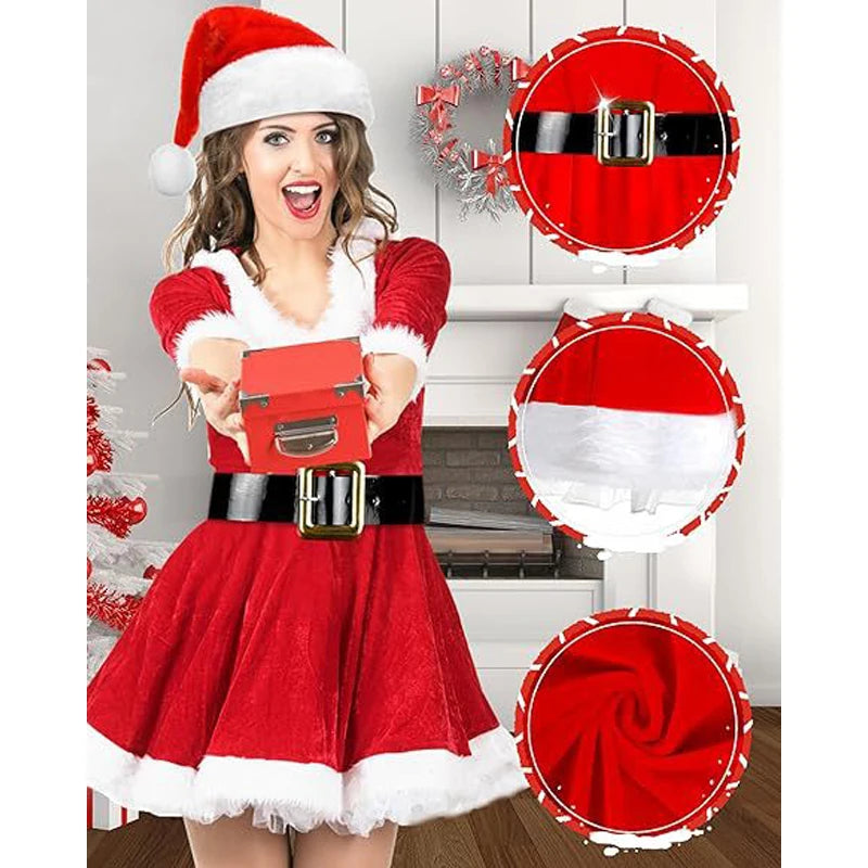 Women's Christmas Dress Costume Set | Braviixx