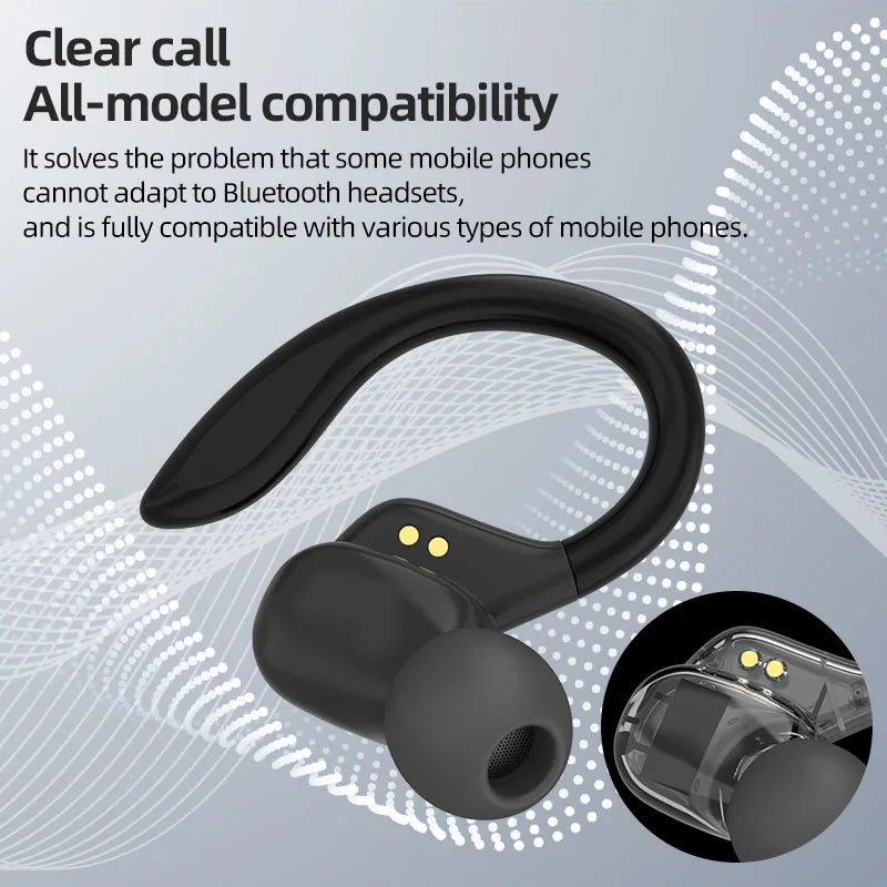 SP16 Wireless Sports Earbuds | Ear Hooks & Digital Charging Case | Braviixx
