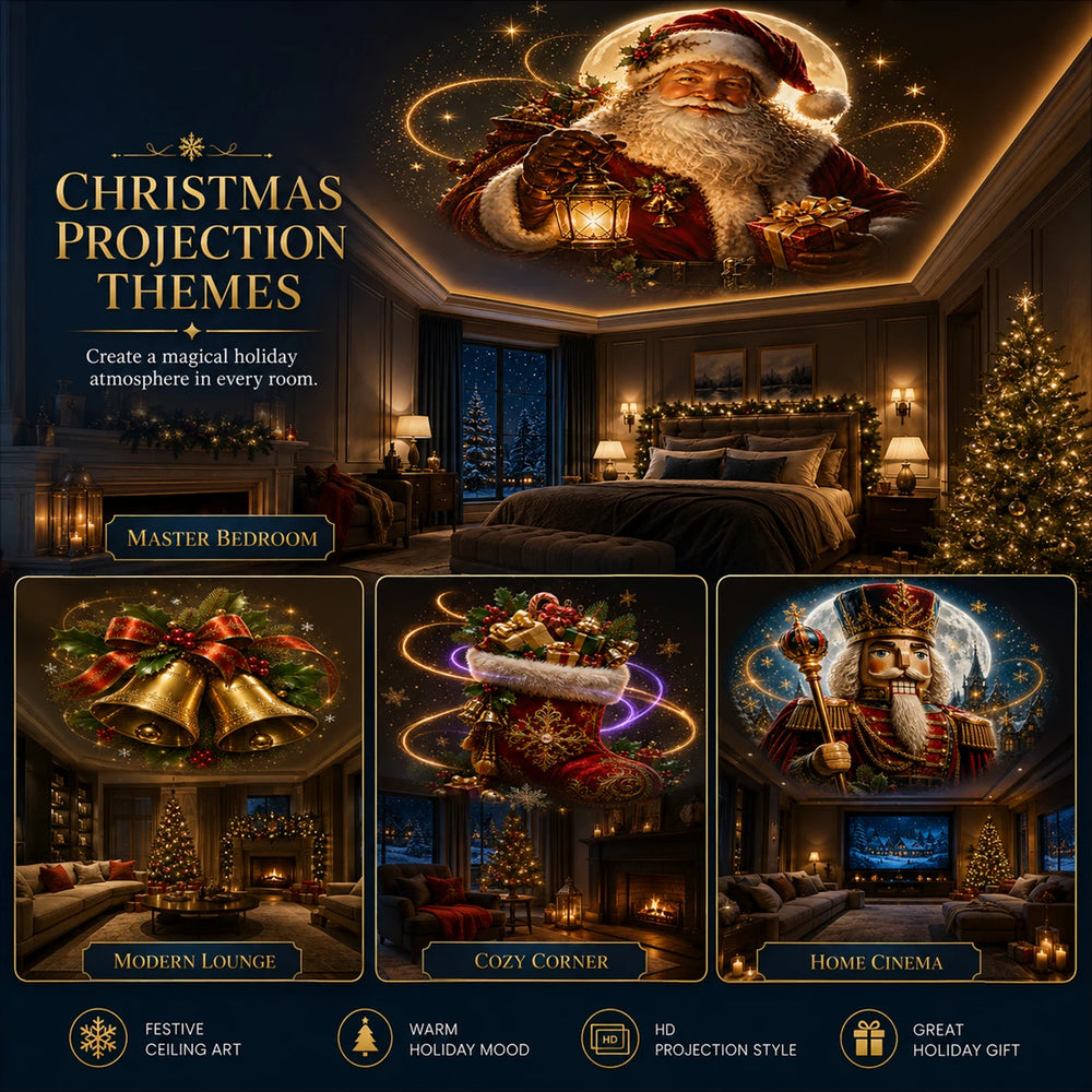 Christmas Projector Light | 10 Patterns & USB Power | Braviixx