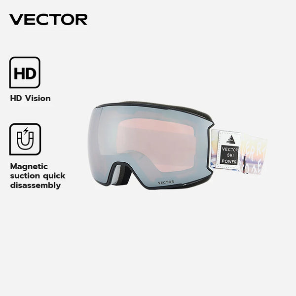 Vector OTG Ski Goggles | UV400 · Anti-Fog · Snowboard · Unisex | Goggle Only or Full Set | M/L | Braviixx