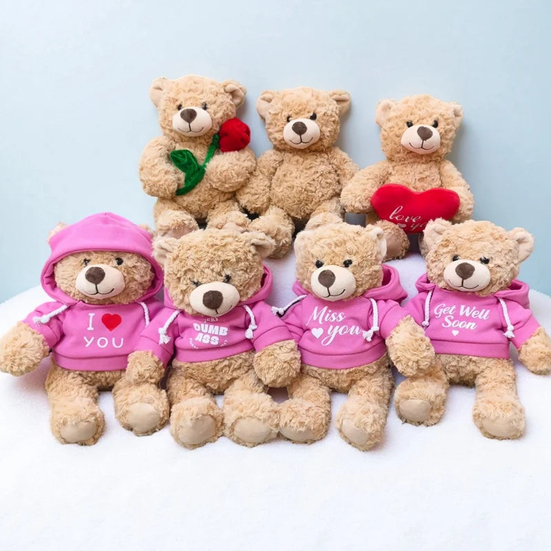 22cm Classic Plush Teddy Bear Pillow | Multiple Styles | Gift | Braviixx