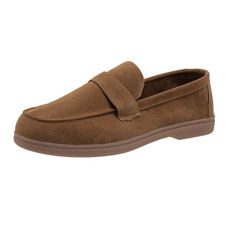 Matte-Finish Loafers | Front Band & Slip-On Design | Braviixx