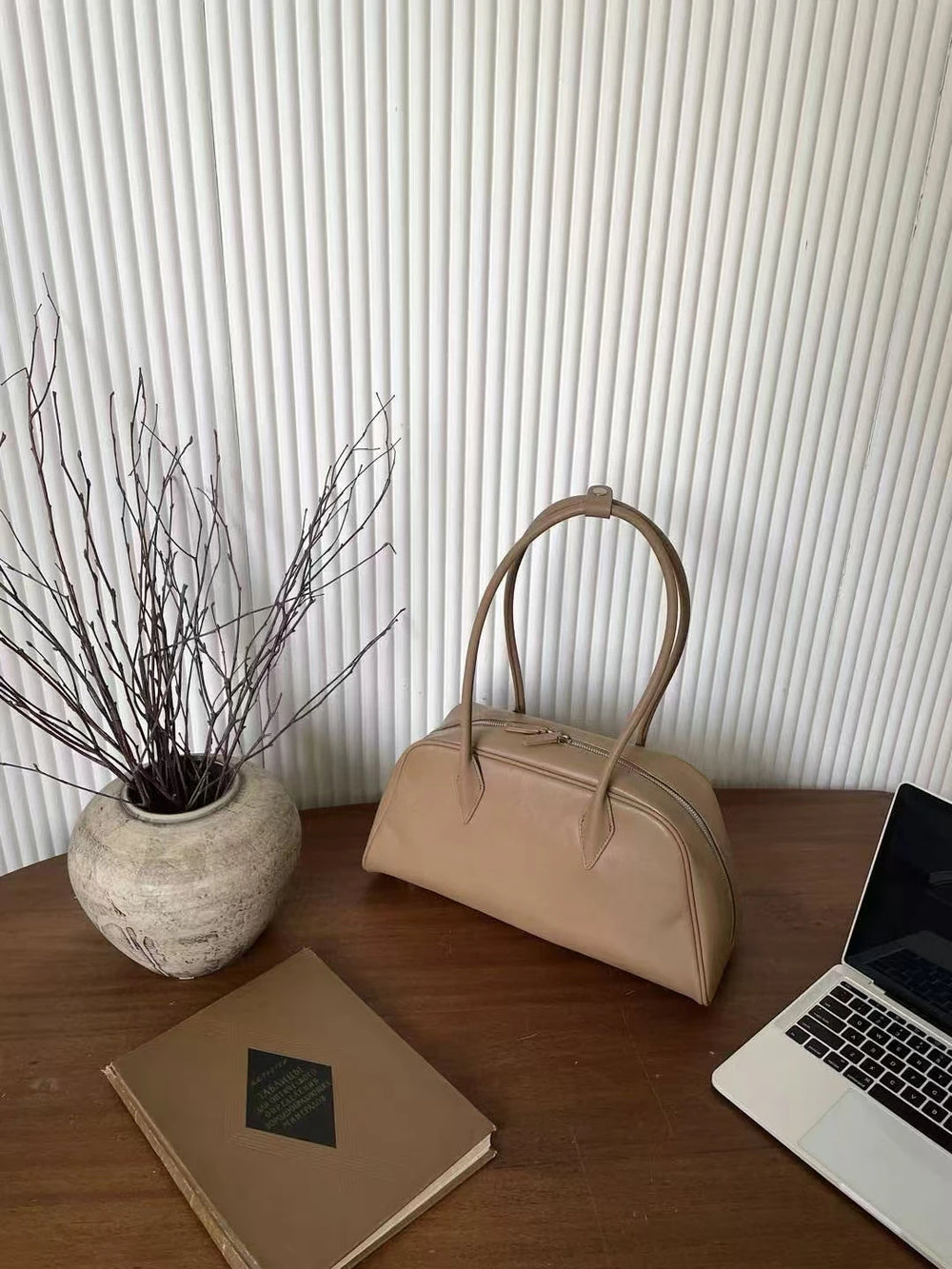 Sac Genuine Leather Women's Bag Lazy Matte Suede Tote Suede Cowhide Shoulder Bag Large Capacity Commuter Long-Handle Handbag
