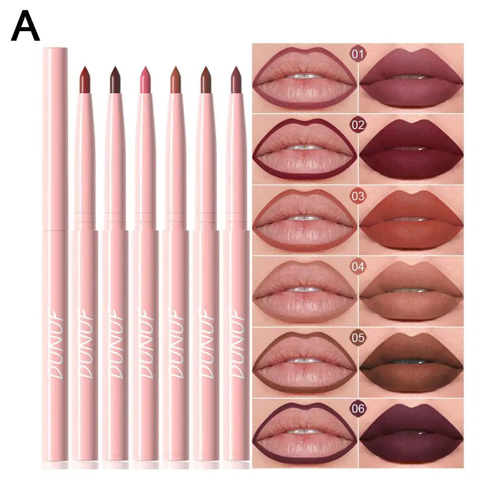 6-Piece Lip Liner & Lipstick Kit | A-B Shade Collections | Braviixx