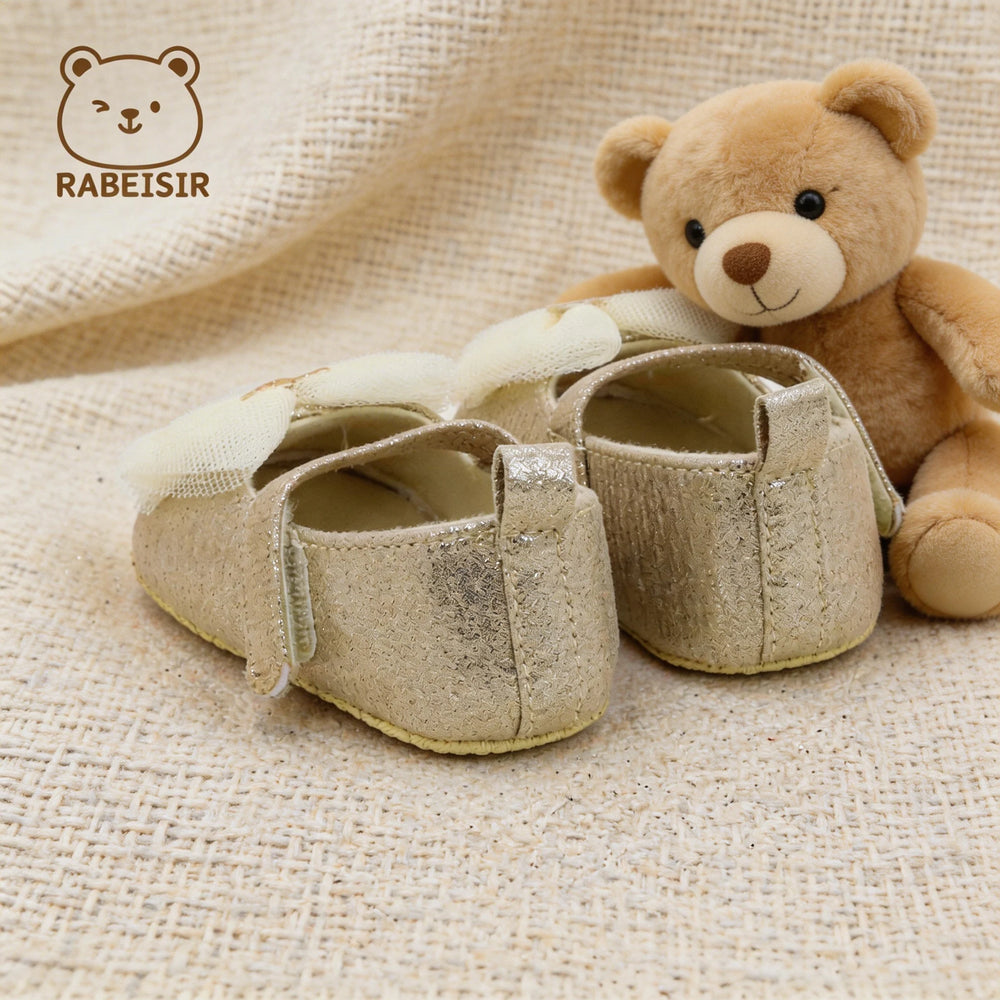 Baby Bow-Detail First-Step Shoes | Braviixx