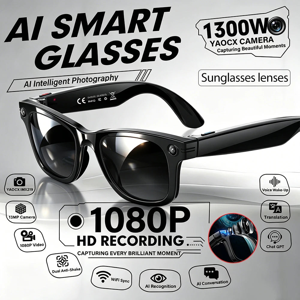 13MP AI Camera Smart Glasses | Braviixx