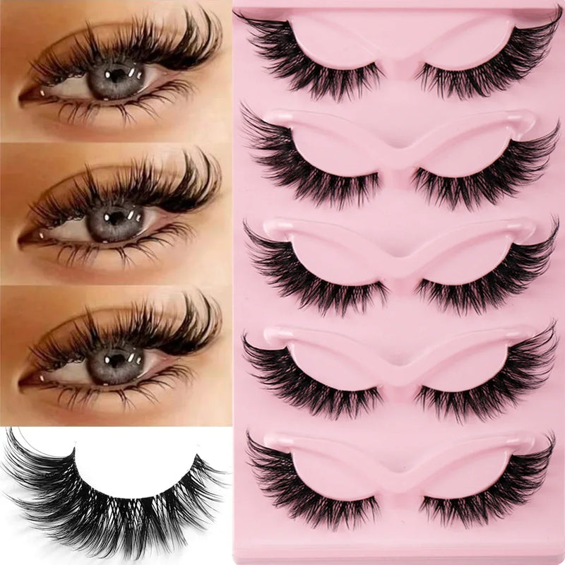 Cat Eye Lashes 3 Boxes (15 Pairs) | Natural, Winged & Long-Lasting | Braviixx