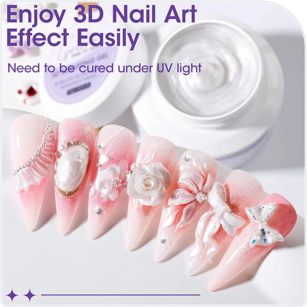 30g 3D Sculpting Gel Nail Art Kit | Builder & Extension Gel Options | Braviixx