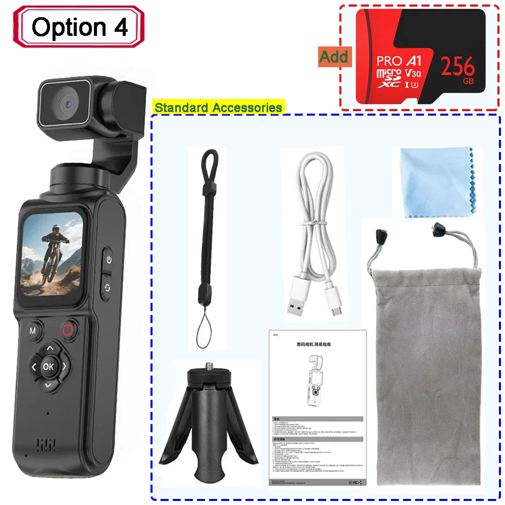 Pocket Vlogging Camera | 330° Face Tracking & Wi-Fi | Braviixx