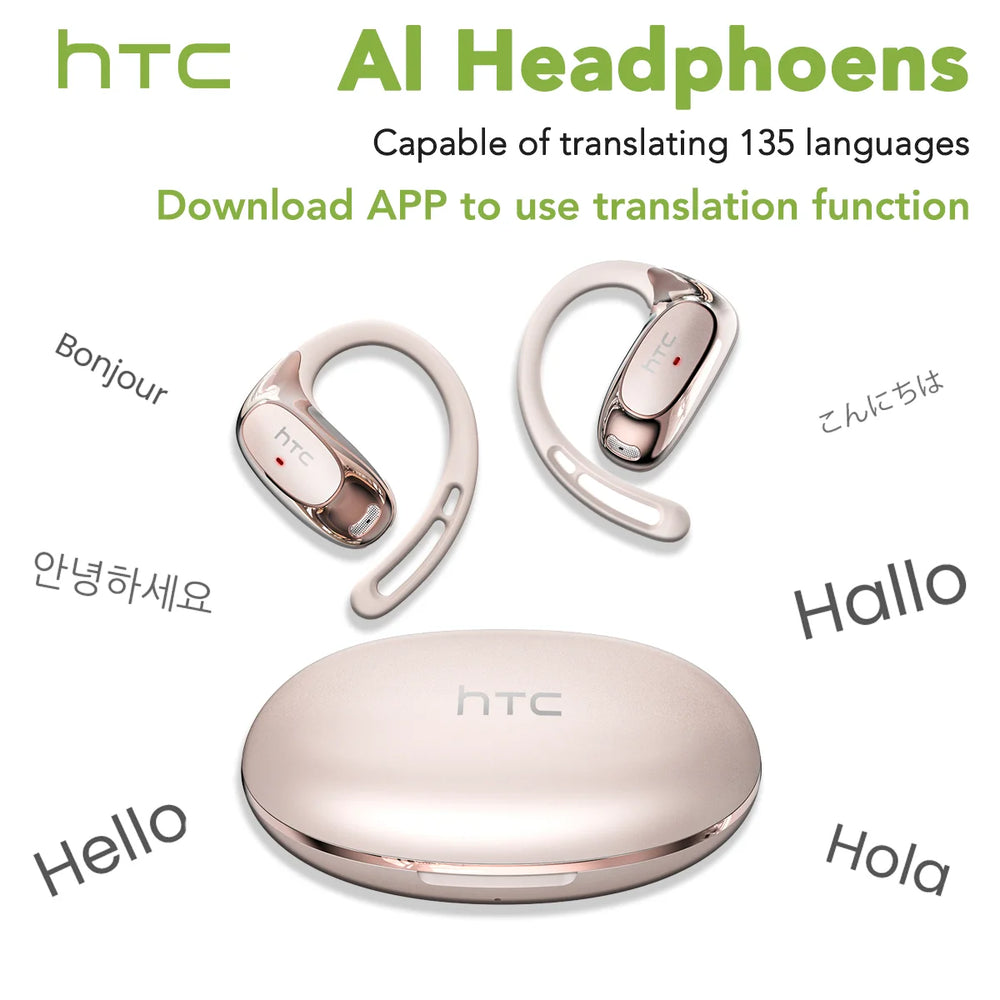 NE35 Open-Ear Bluetooth Earphones | Ear Hooks & Charging Case | Braviixx