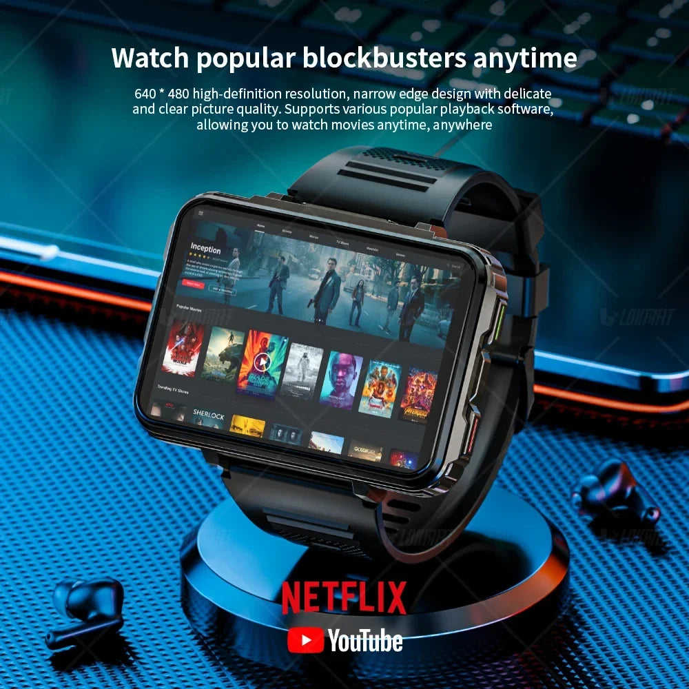 4G Android Smart Watch Phone | 2.4 Inch HD Big Screen with Dual Camera | Braviixx