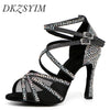 Women's Rhinestone Double-Buckle Dance Heels | Braviixx