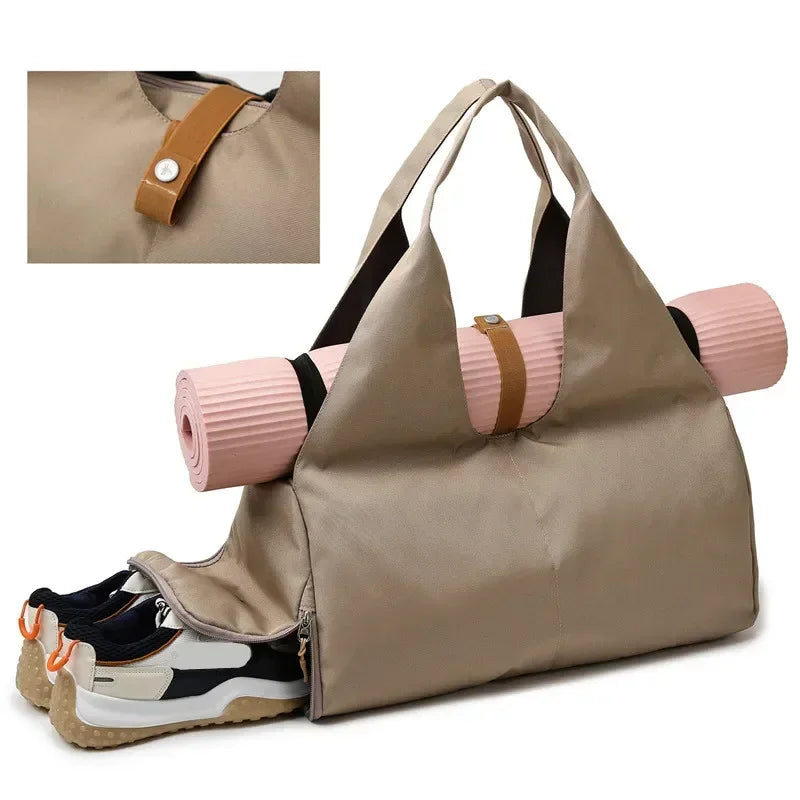 Women's Yoga & Gym Tote Bag | Shoe & Wet Compartments | Braviixx