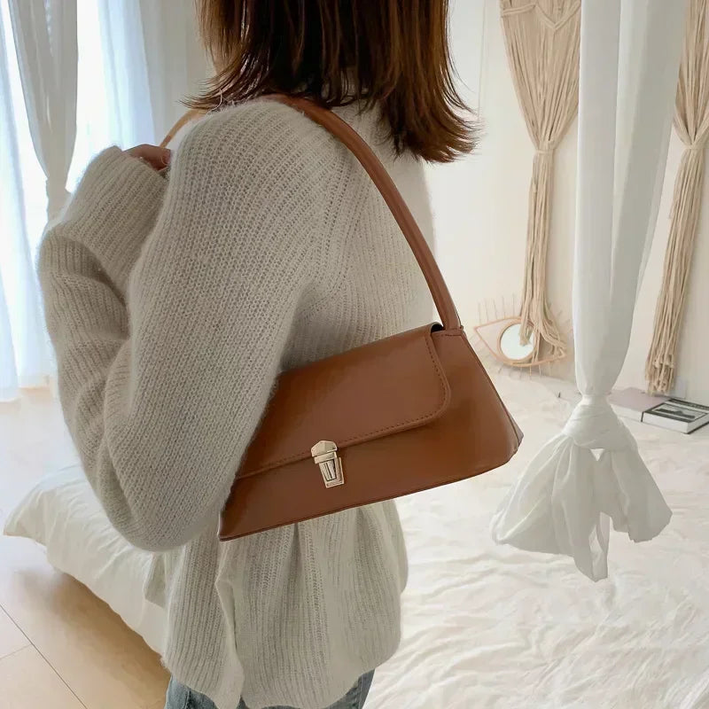 Minimalist Flap Shoulder Bag | Two Designs & Smooth PU Finish | Braviixx