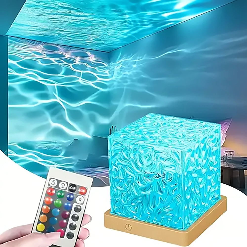 Water Ripple LED Projector Lamp | 16 Colours & USB Remote Control | Braviixx