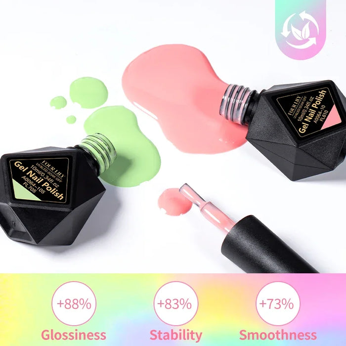 10ml UV/LED Gel Nail Polish | 152 Image-Based Shades | Braviixx