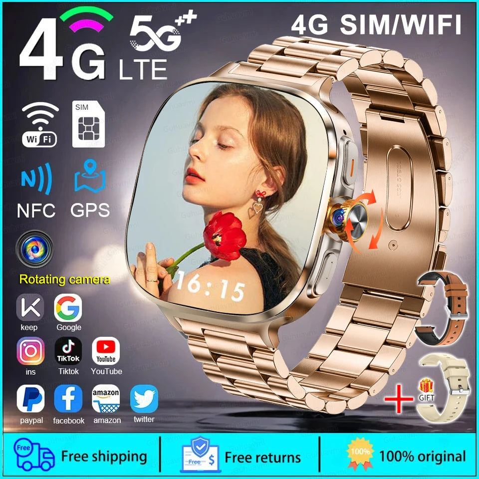 4G SIM Smartwatch | GPS, Wi-Fi & Camera | Braviixx
