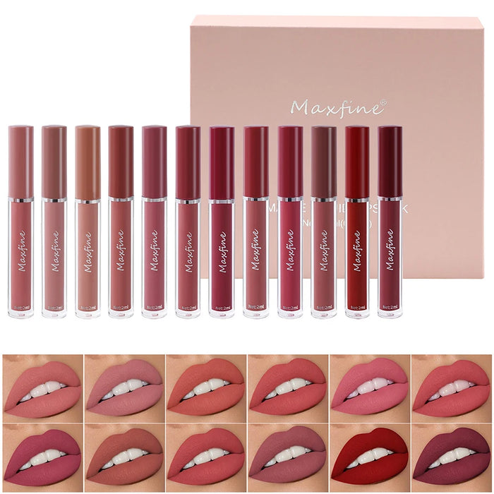 6-Color Matte Liquid Lipstick Set | Gift Box | Braviixx