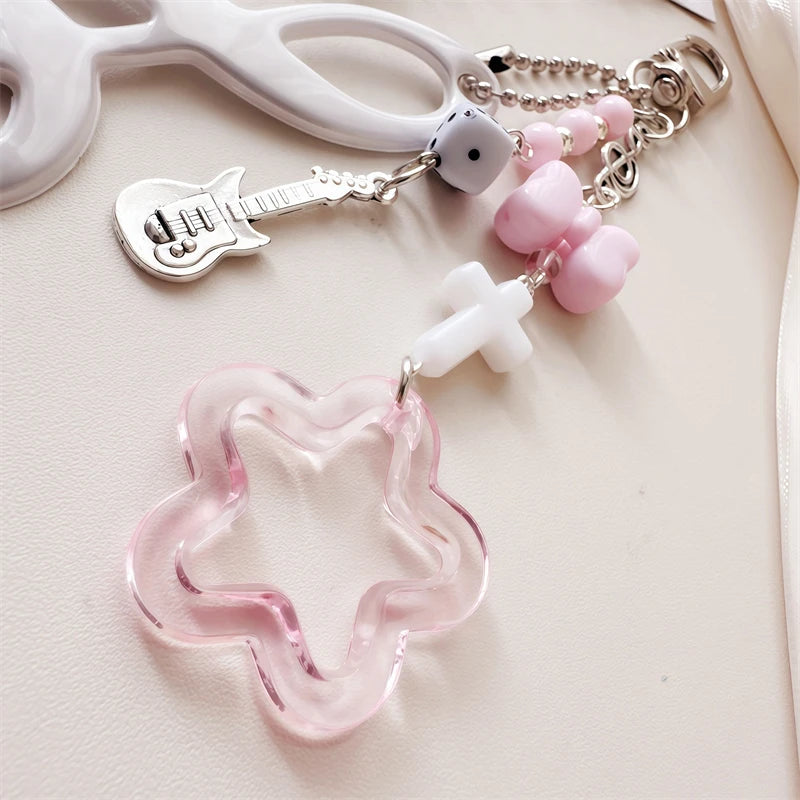 Music-Themed Bag Charm | Treble Clef & Beaded Pendant Designs | Braviixx