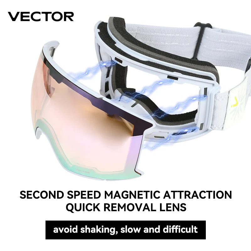 Vector OTG Ski Goggles | UV400 · Anti-Fog · Snowboard · Unisex | Goggle Only or Full Set | M/L | Braviixx