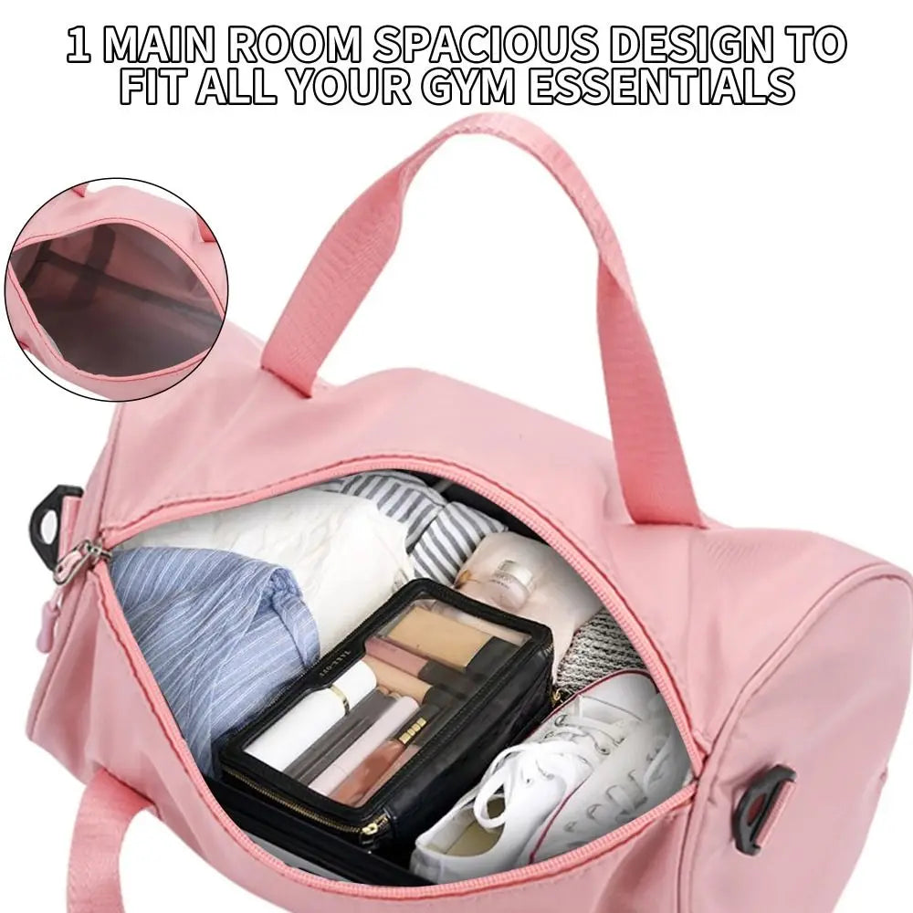 Women's Mini Gym Duffel Bag | Nylon Barrel Design | Braviixx