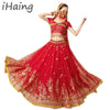 Coin-Trim Belly Dance Costume | Flared Skirt Set | Braviixx