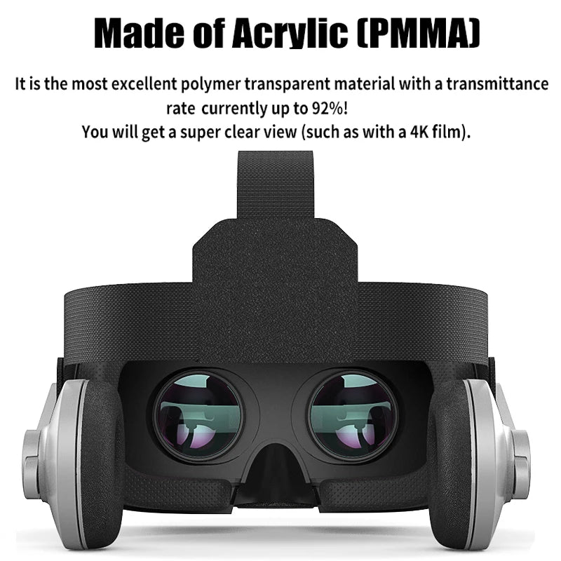 Smartphone VR Headset | Adjustable Lenses & Remote Bundles | Braviixx
