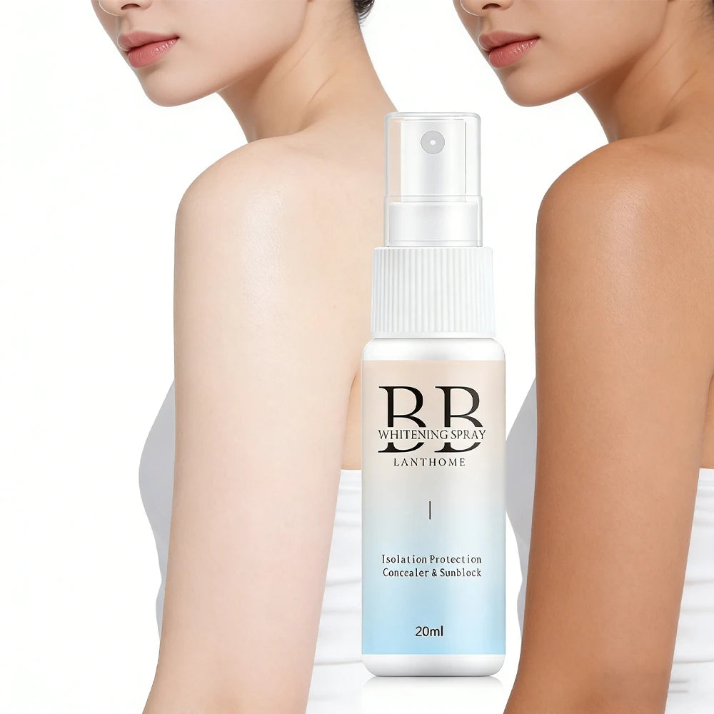 BB Whitening Spray & Brightening BB Cream | Moisturising Face Foundation | Skin Tone Perfecting Cosmetic