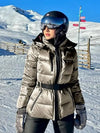 Women's Belted Hooded Padded Jacket | Zip Pockets | Braviixx