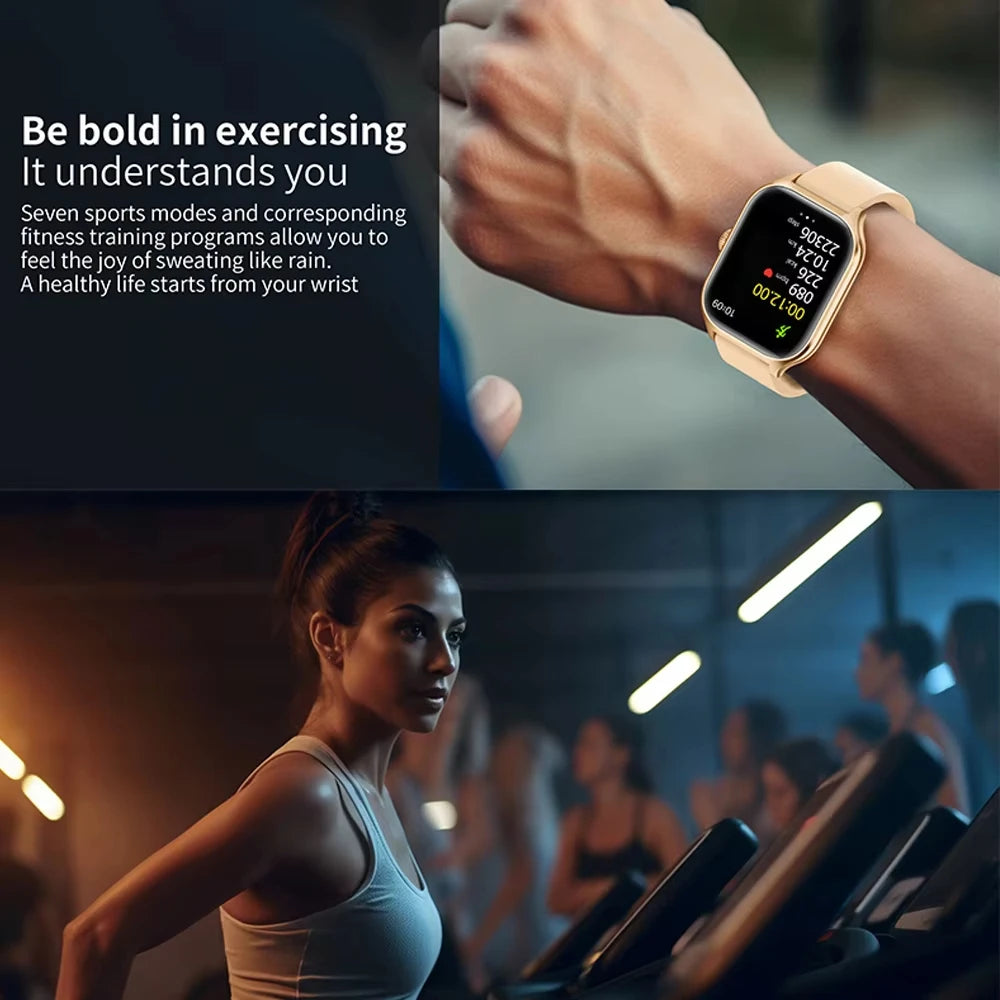 2.01" Bluetooth Smart Watch with Blood Oxygen & Pressure Monitoring | Braviixx