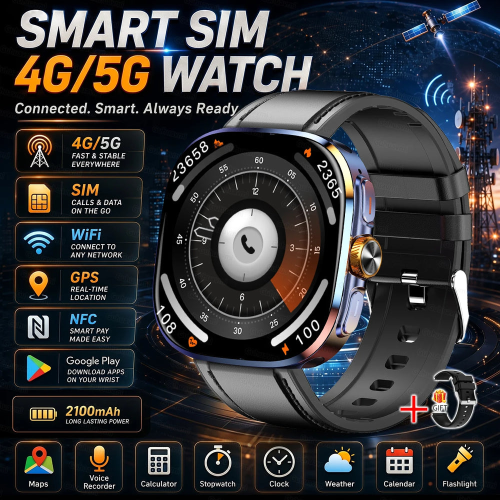 4G Smartwatch Phone | Rotating Camera, GPS & Wi-Fi | Braviixx