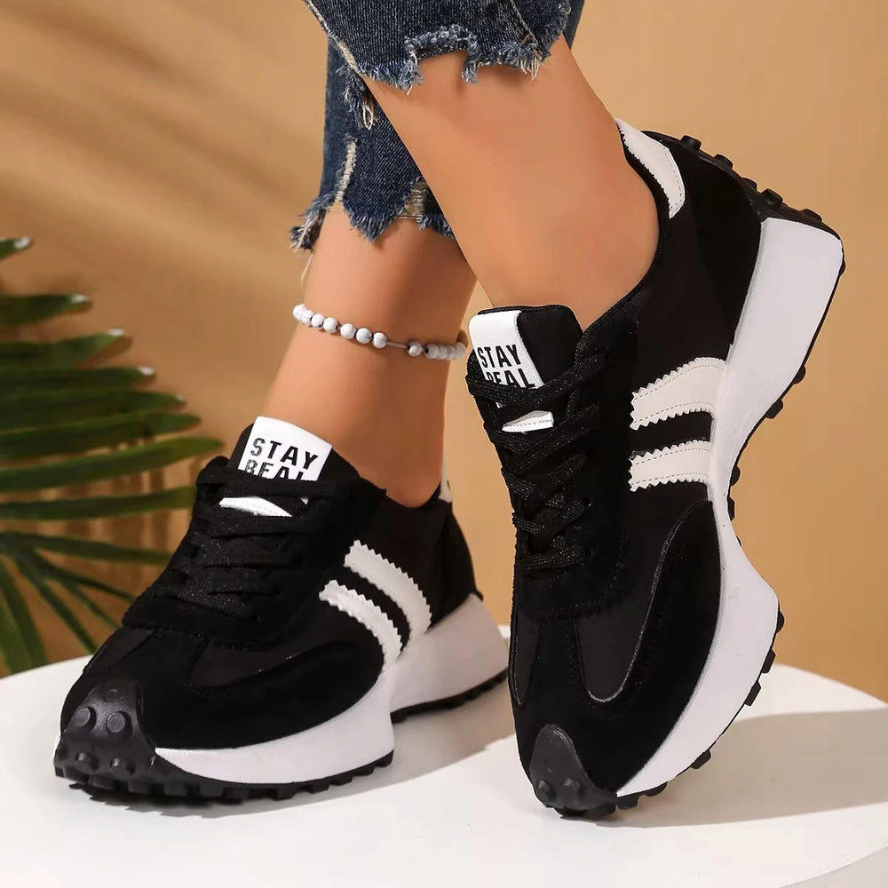 Womens Sneakers Mesh Breathable Walking Shoes Fashion Chunky Platform Sneakers Retro Jogging Footwear Ladies Casual Sports 2026