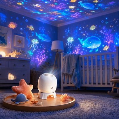 Ocean Projection Light | USB & Rotating Lamp Options | Braviixx